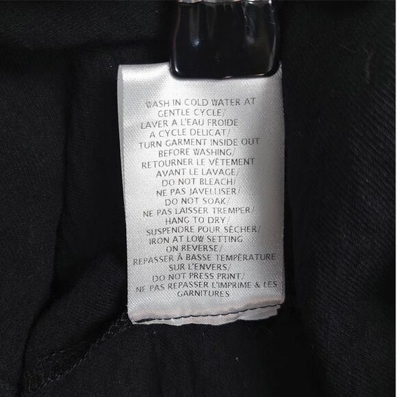 Jane & John Pullover Womens Sz L Black Hooded Graphic Drawstring Casual Baggy - Picture 8 of 10